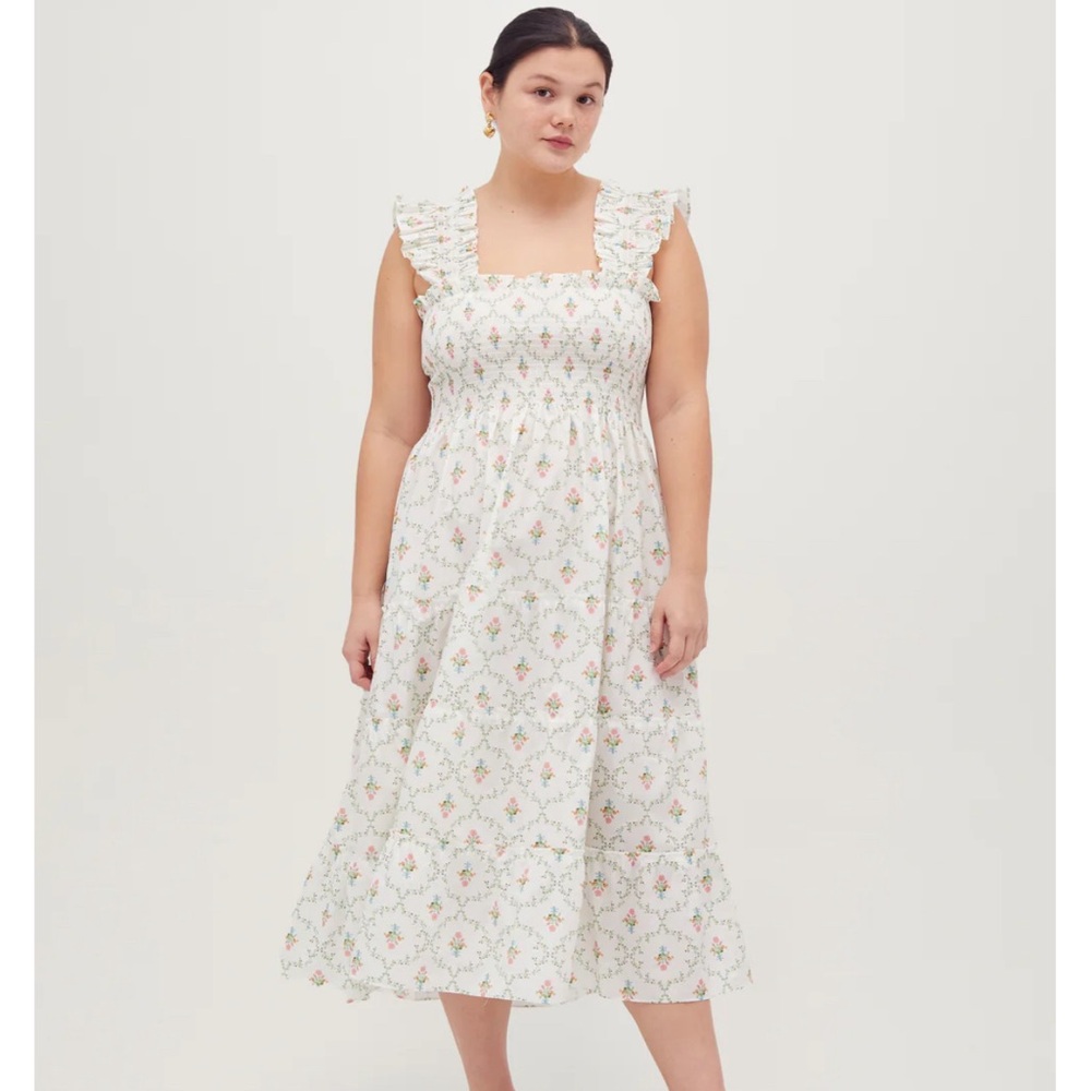 Hill House - The Ellie Nap Dress XS in Pastel Trelis